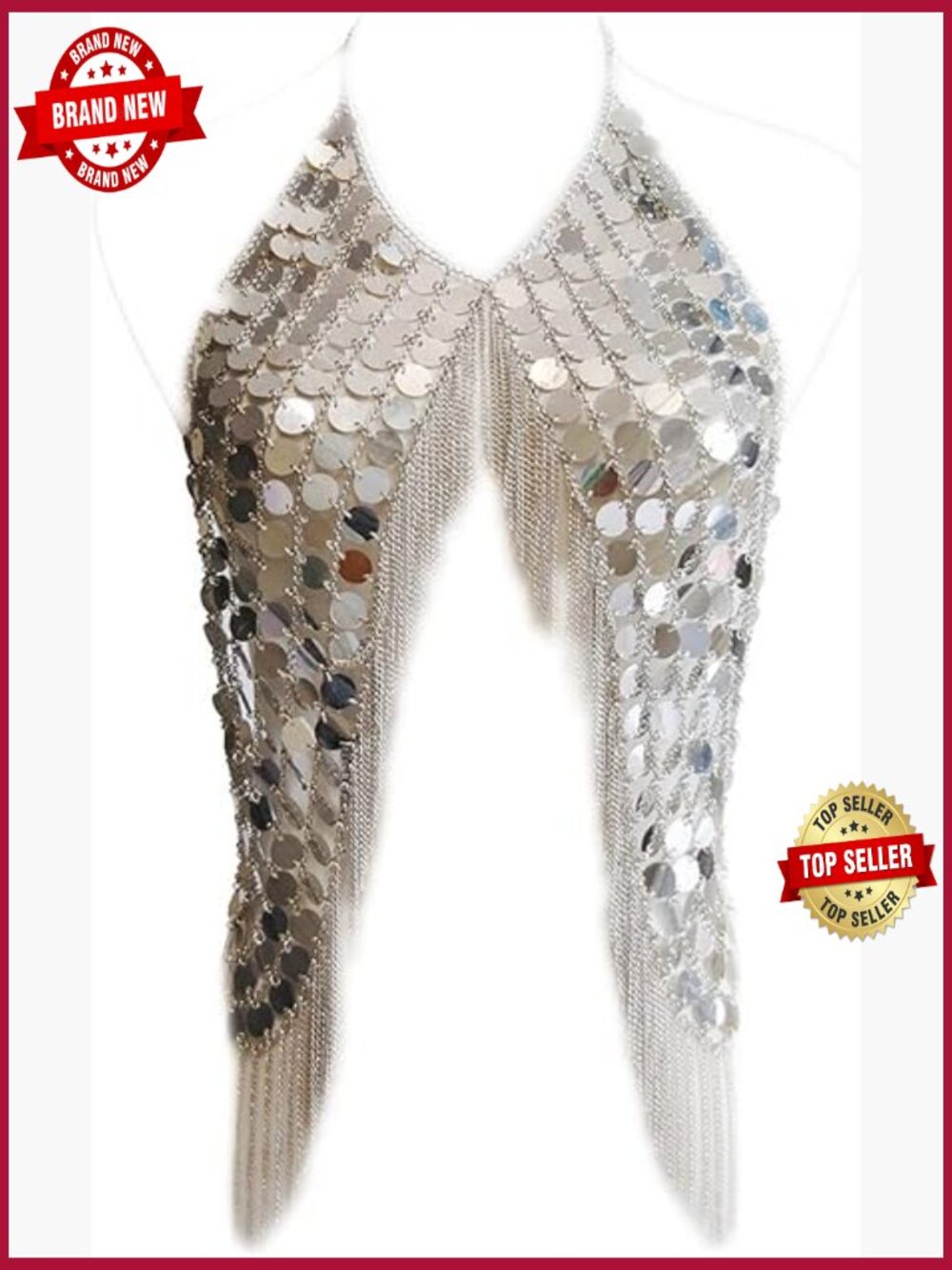 Sequin Body Chain Bra Tassel Waist Chain Jewelry